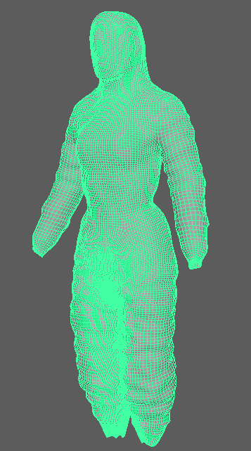 Clothes wireframe.