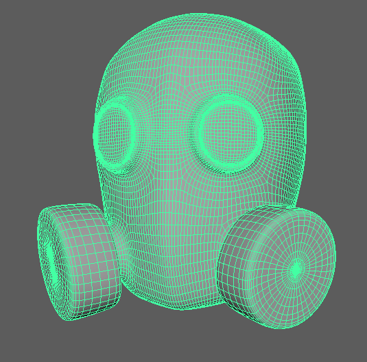 Mask wireframe.